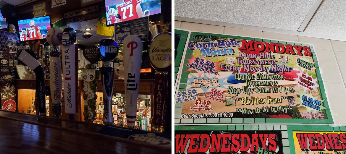Casey's Place Menu